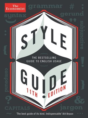 cover image of The Economist Style Guide